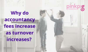 Why do accountancy fees increase as turnover increases