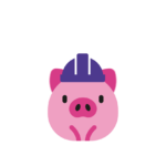 Pink Pig icon - build