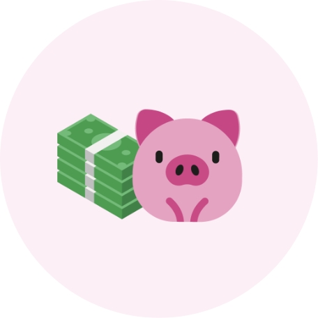 Money pink pig