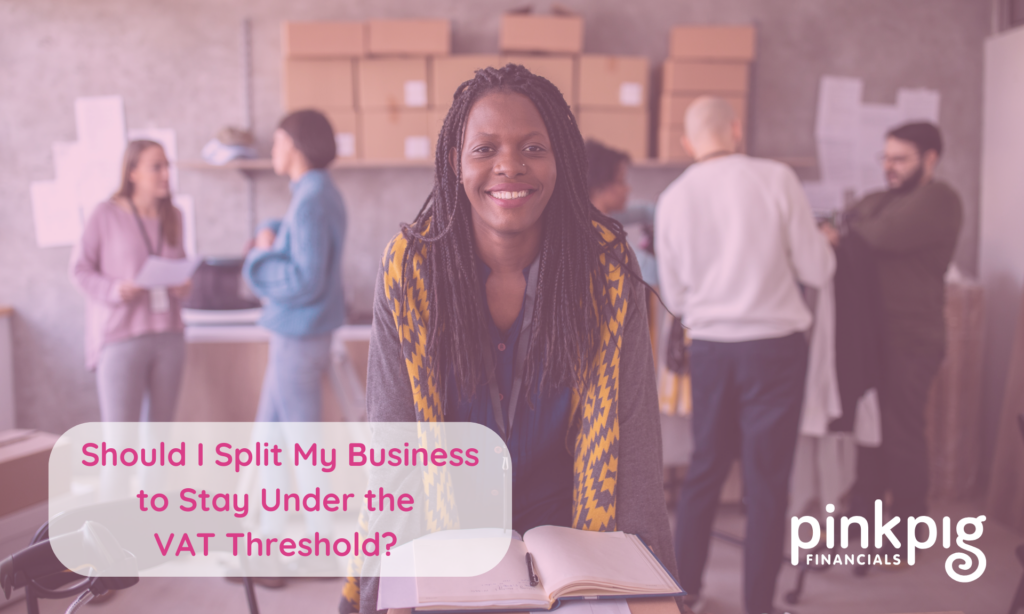 splitting my business VAT blog header